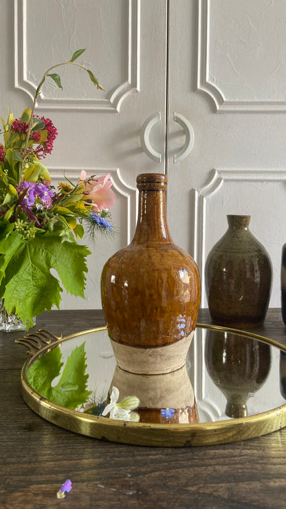 Vase émaillé camel