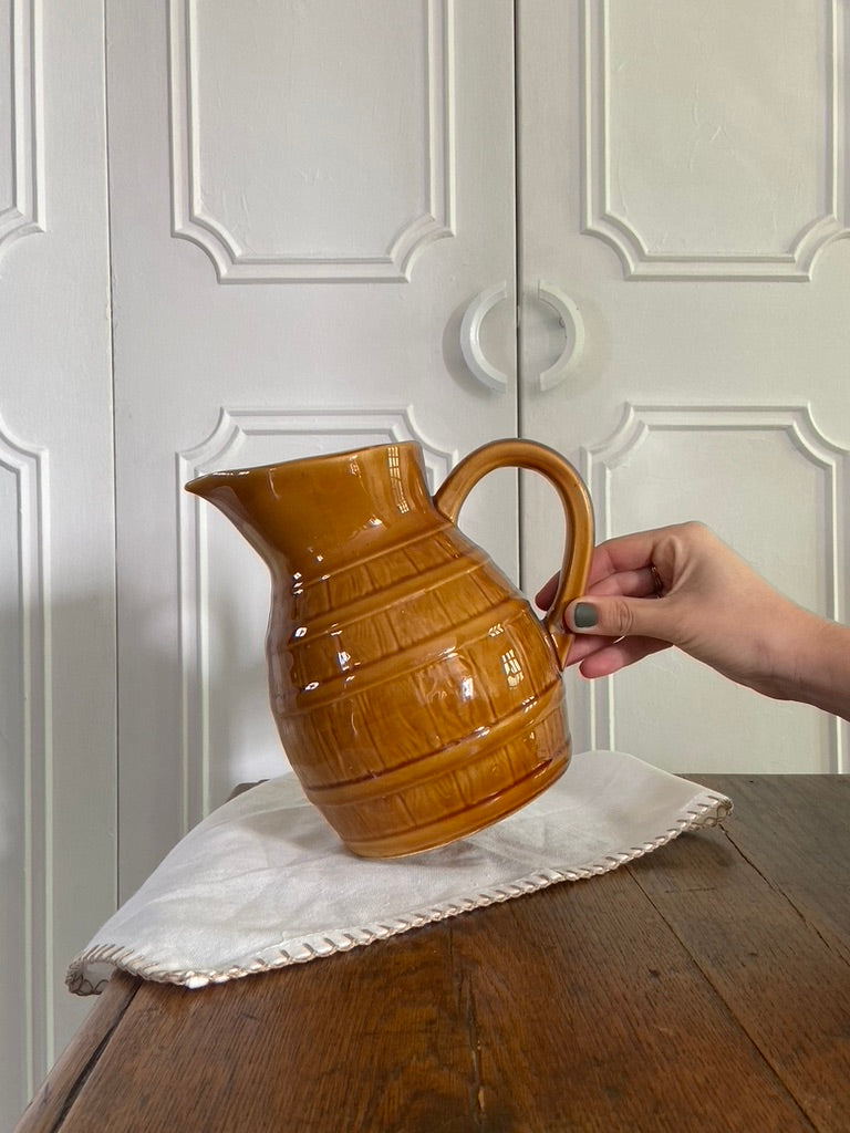 Carafe ambrée Barbotine