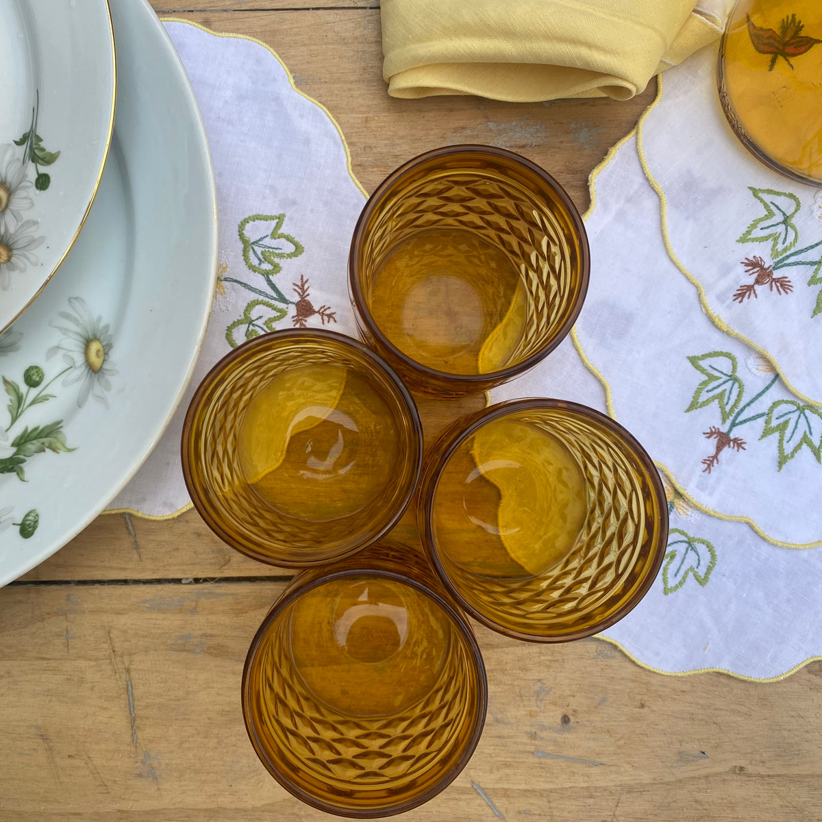 Verres ambrés Pernod
