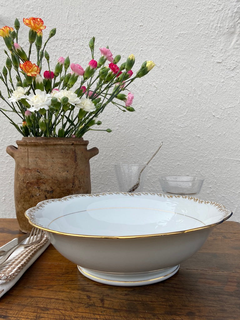 Porcelaine fine - Blanc,Doré