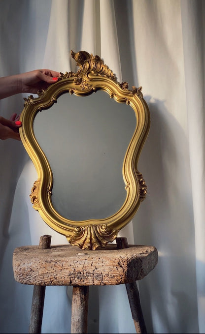 Miroir Coquille Doré