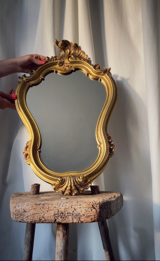 Miroir Coquille Doré