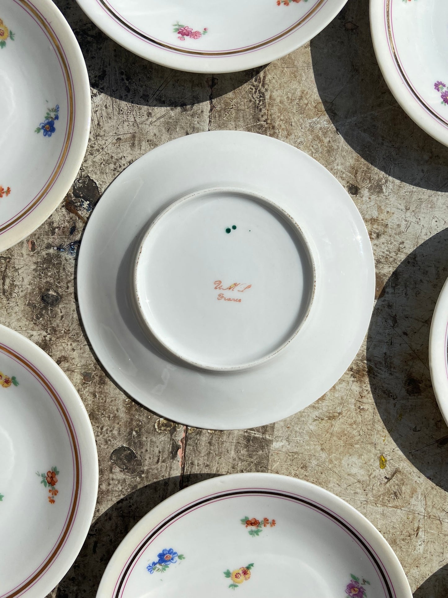 Assiette dessert Fleurettes