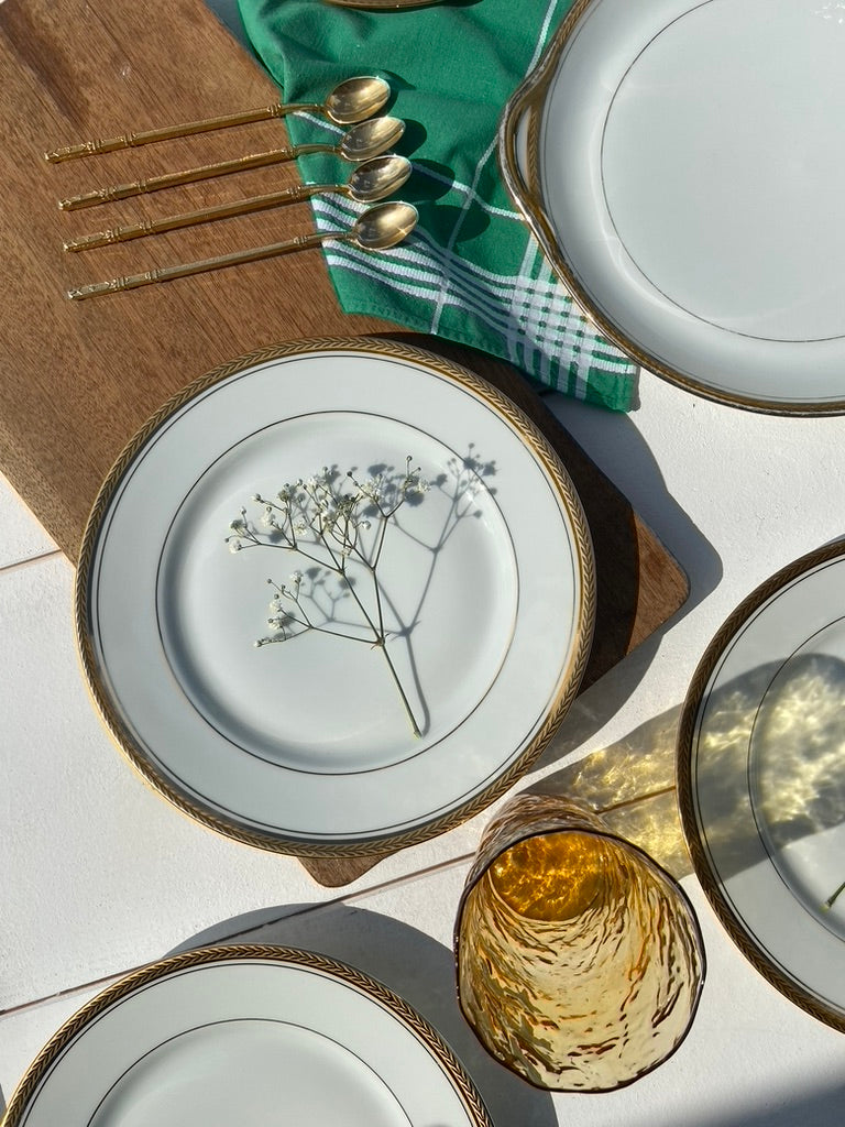 Assiettes tour Dorure