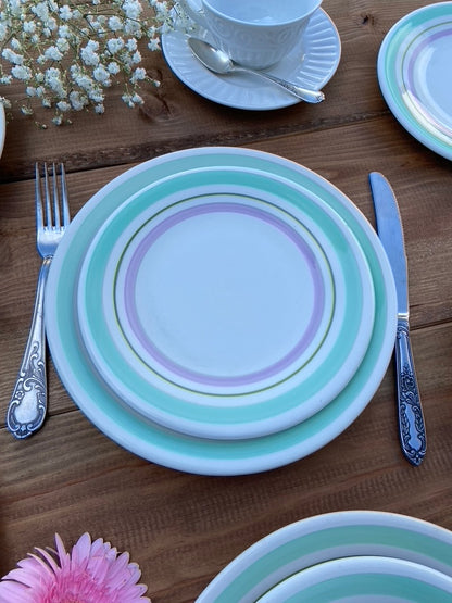 Assiettes Vert & Violine