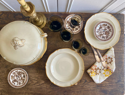 Assiettes Limoges crème