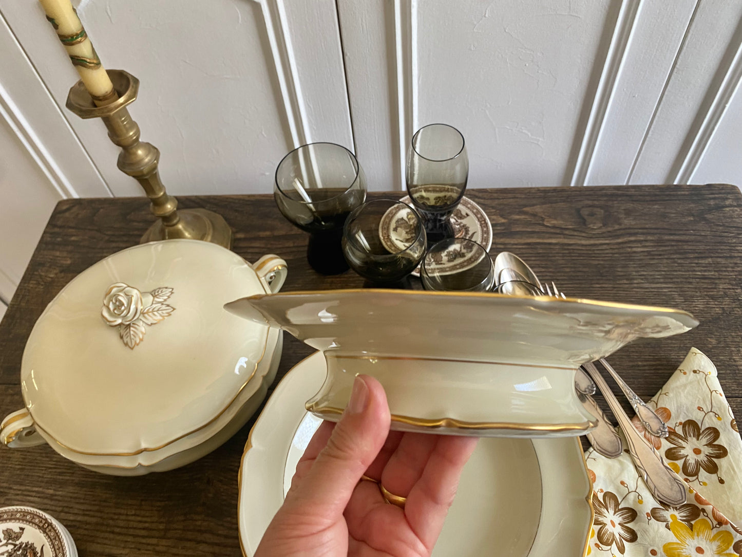 Assiettes Limoges crème