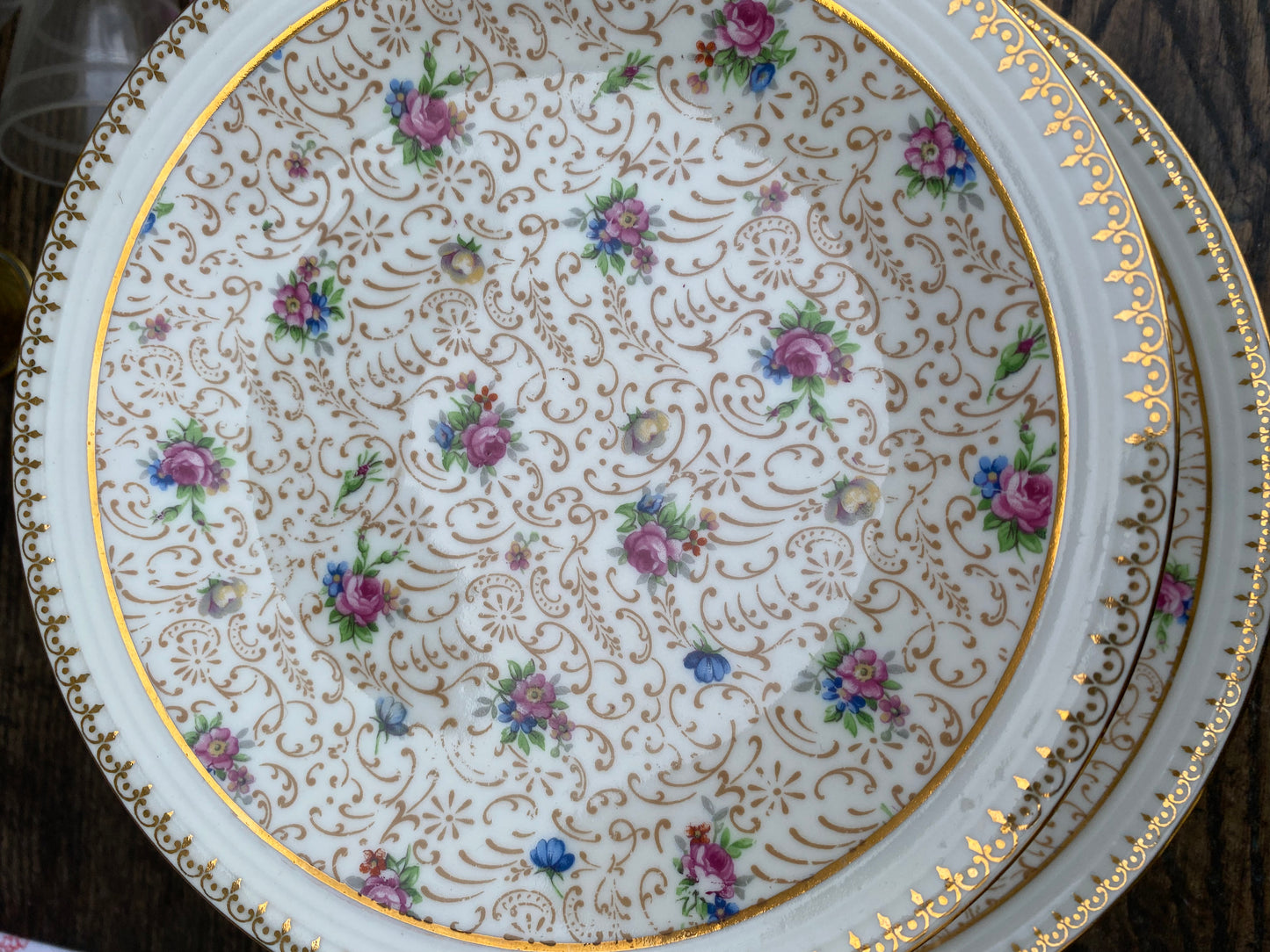 Service limoges dessert fleurettes