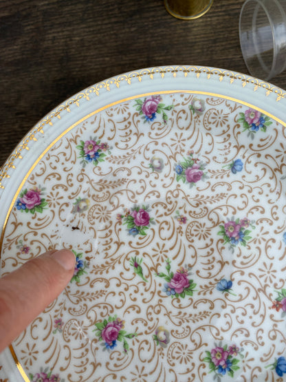 Service limoges dessert fleurettes