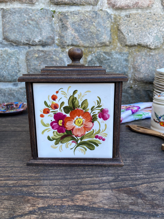 Boite céramique et bois