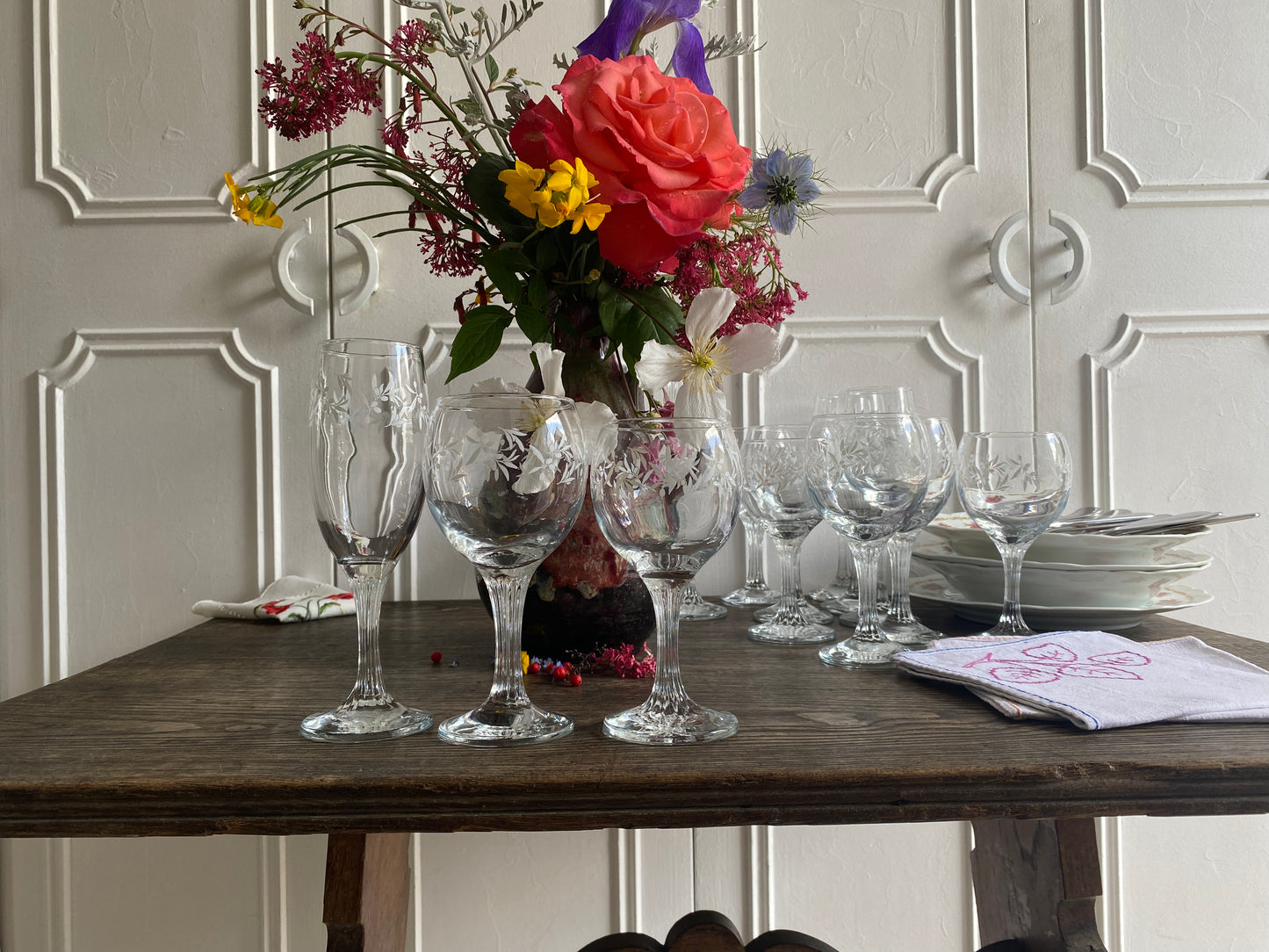 Verre fleurette Blanquillas