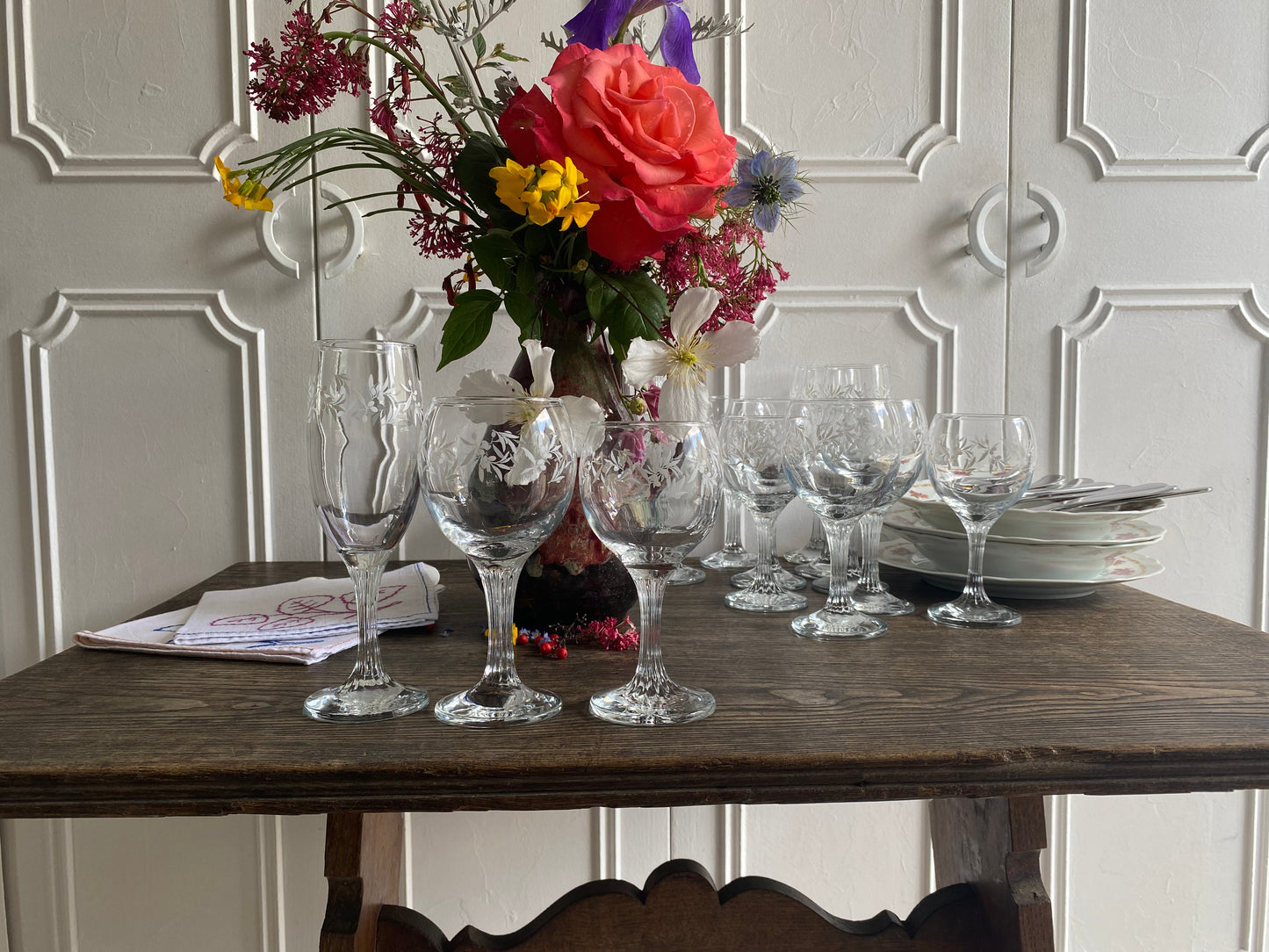 Verre fleurette Blanquillas
