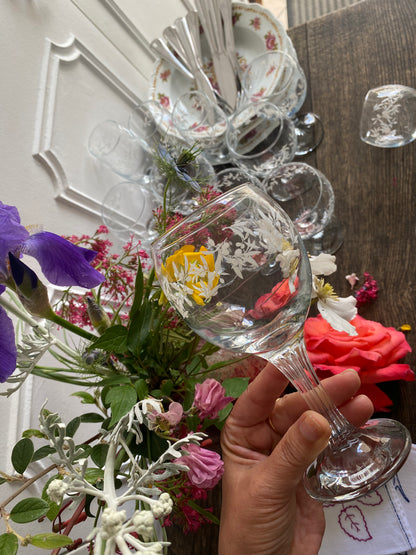 Verre fleurette Blanquillas