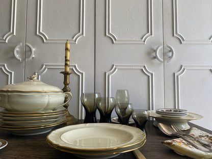 Assiettes Limoges crème