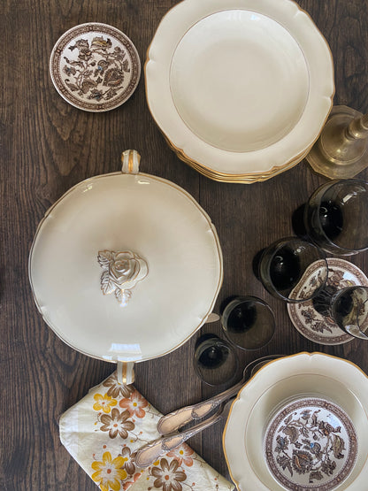 Assiettes Limoges crème