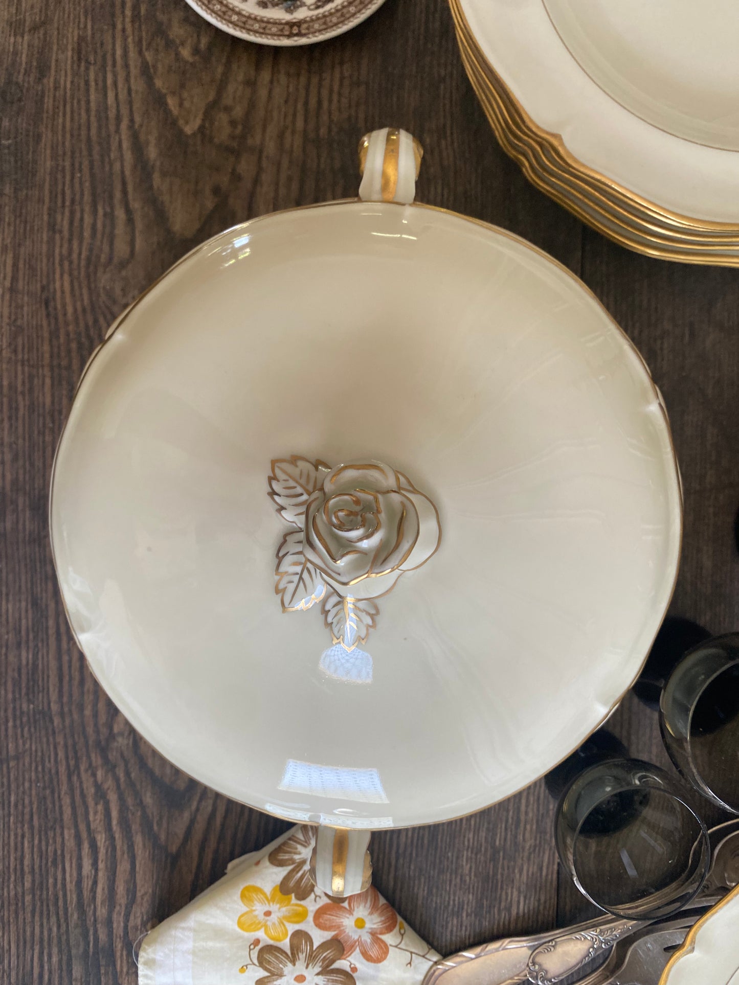 Assiettes Limoges crème