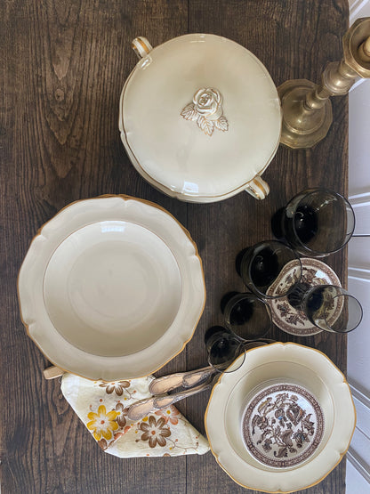 Assiettes Limoges crème