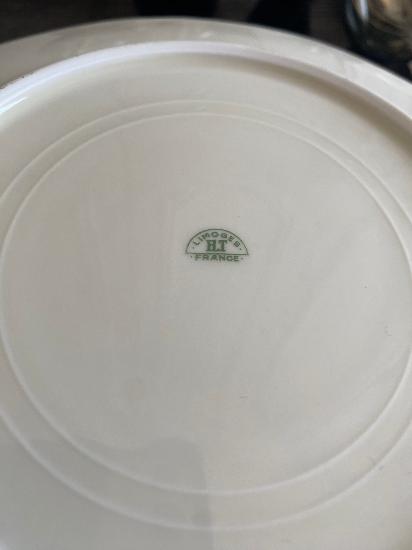 Assiettes Limoges crème
