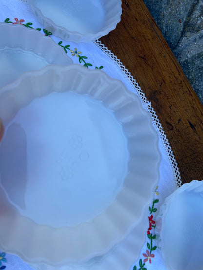Coupelles tartelettes en opaline