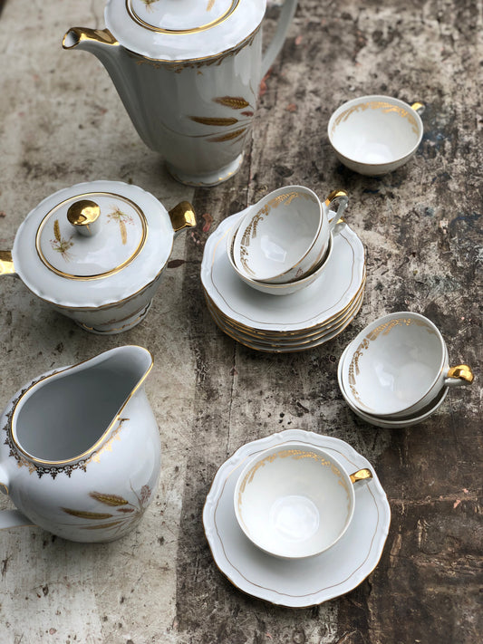 Service café en porcelaine