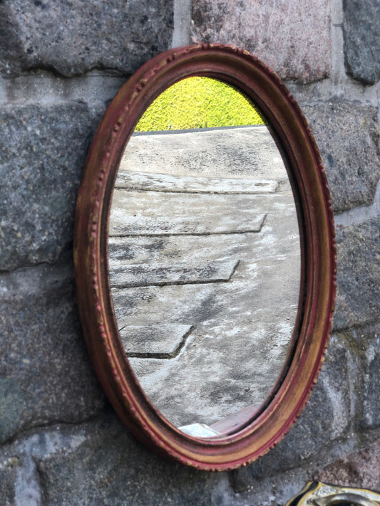 Ancien miroir ovale