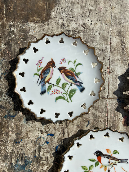 Trio assiettes Oiseaux