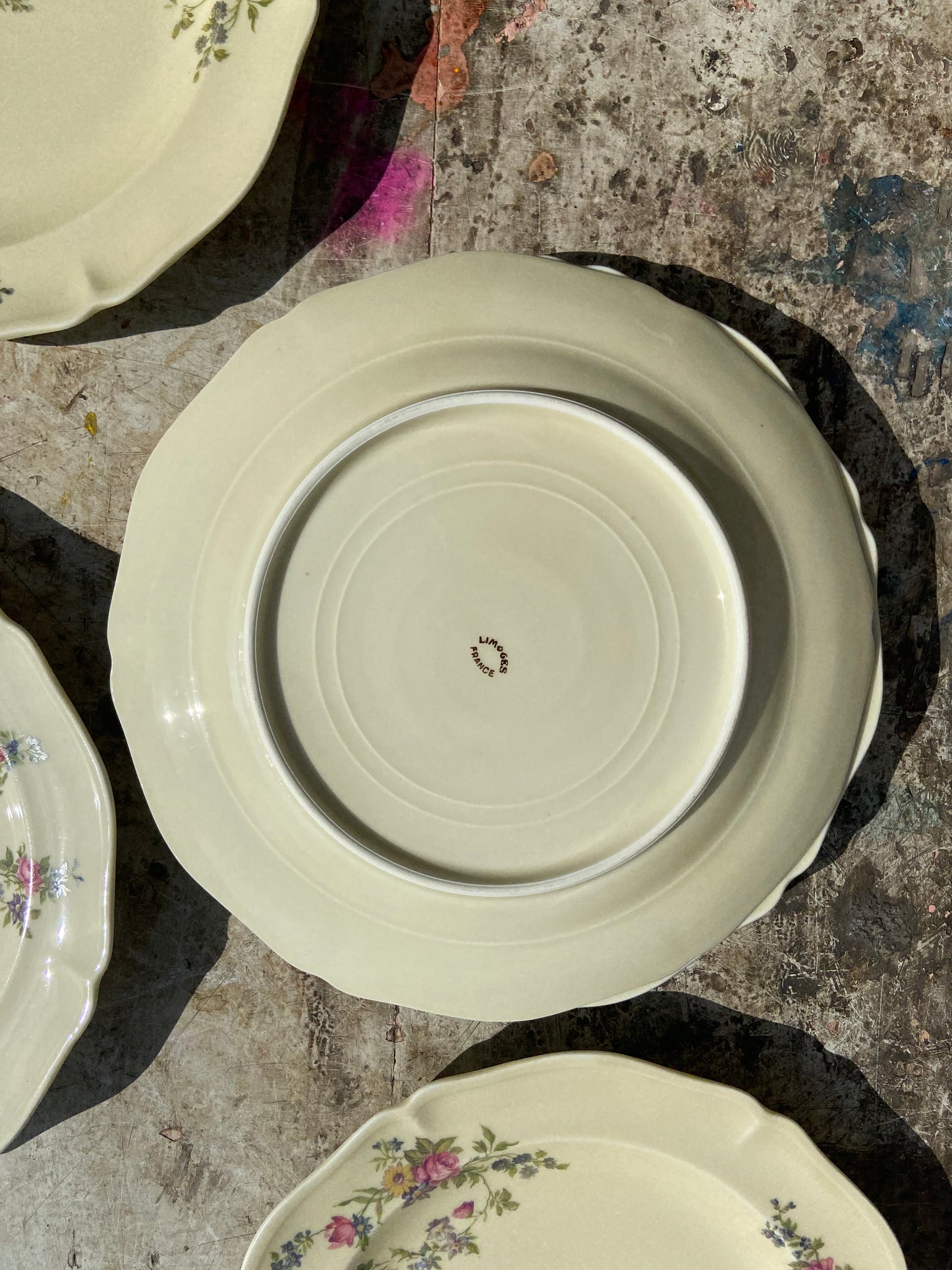 Assiettes Limoges Crème