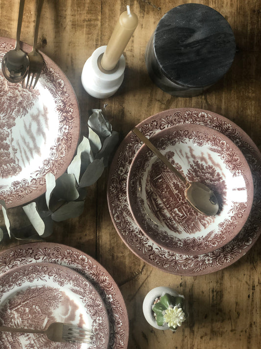 Assiettes creuses Churchill Marron