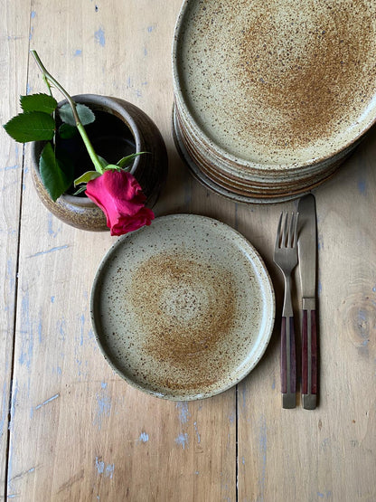 Assiettes mouchetée en grés #id50