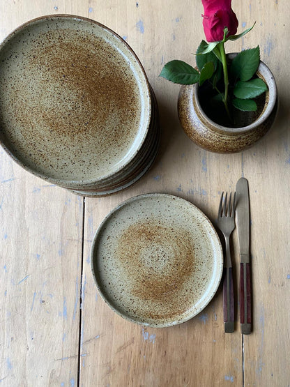 Assiettes mouchetée en grés #id50