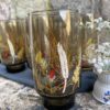 verre vintage champetre