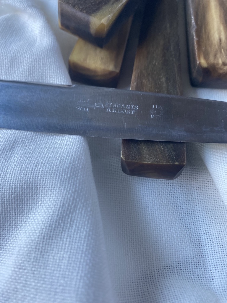 couteaux corne et acier 1950
