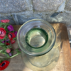 ancien vase verre orangina