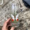 verres vintage papillon