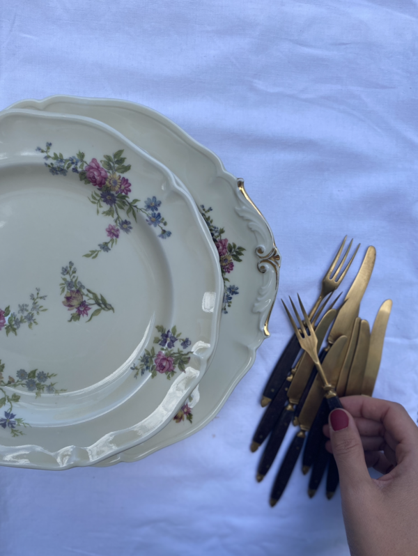 service dessert limoges creme