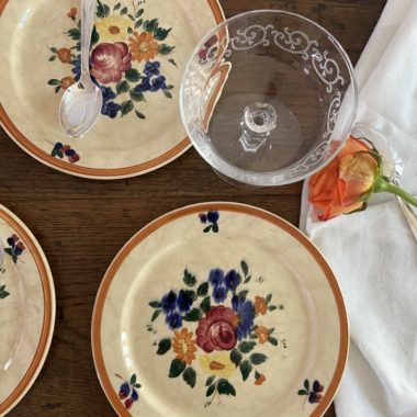 assiettes anciennes longchamp mistral