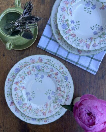 Assiettes anglaises fleuries #id29