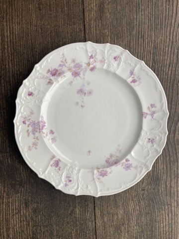 Service Porcelaine fleurs violettes #id9