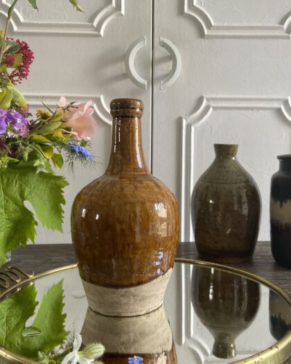 Vase émaillé camel